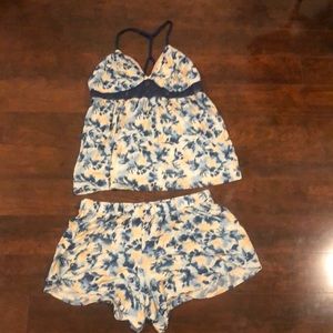Cacique two piece blue pj set